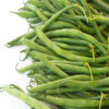 Asparagus beans on white  background. Close up